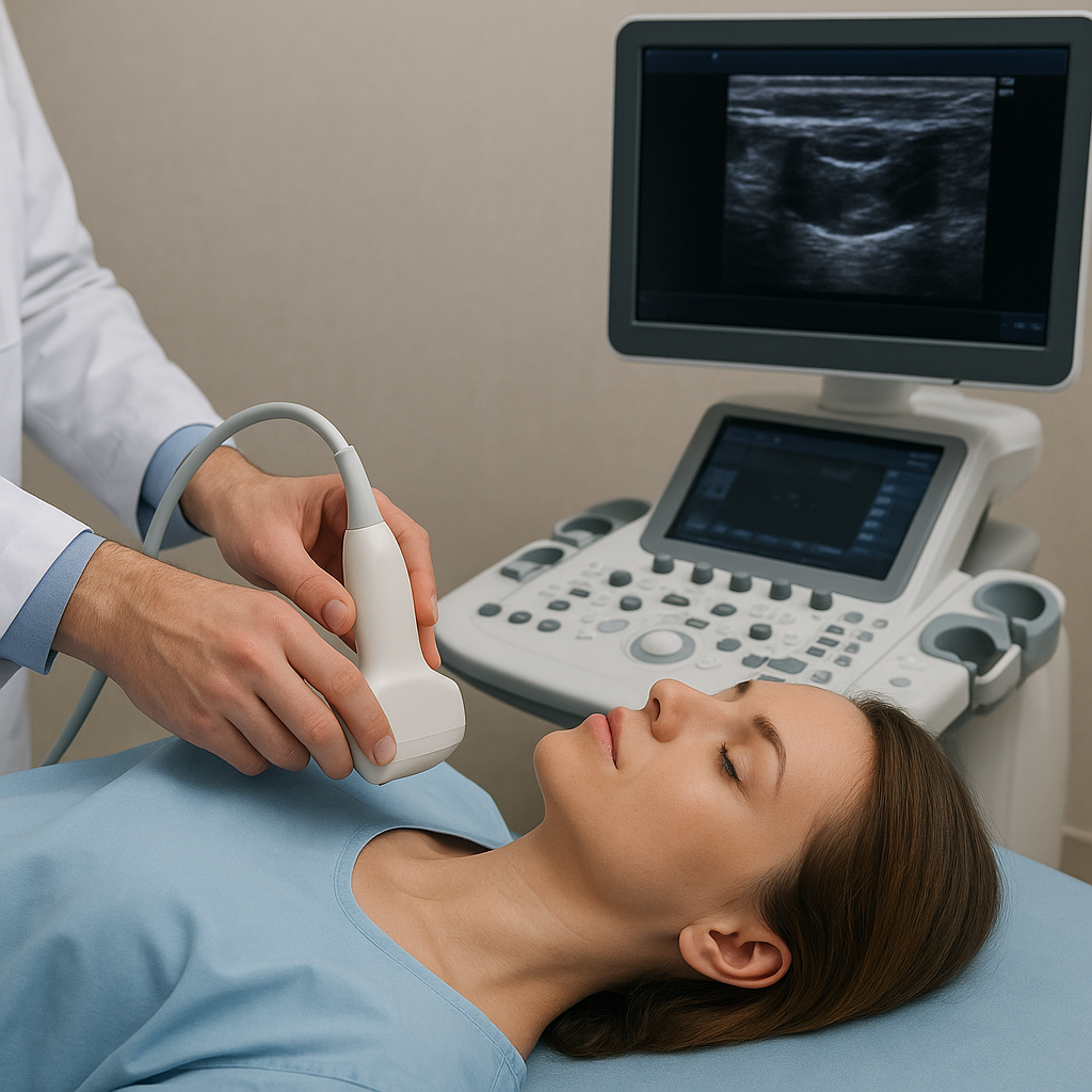 Na czym polega USG tarczycy