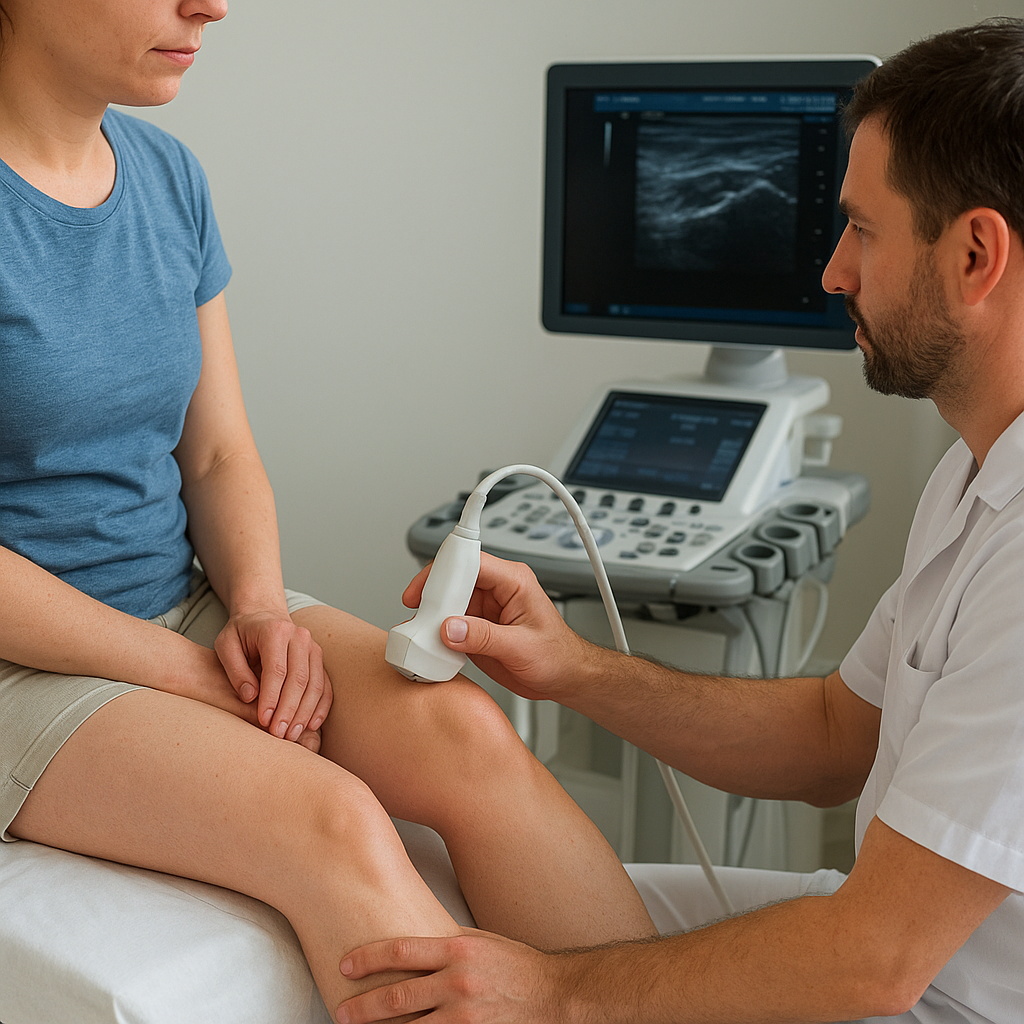 USG stawów kolanowych – jak przebiega badanie